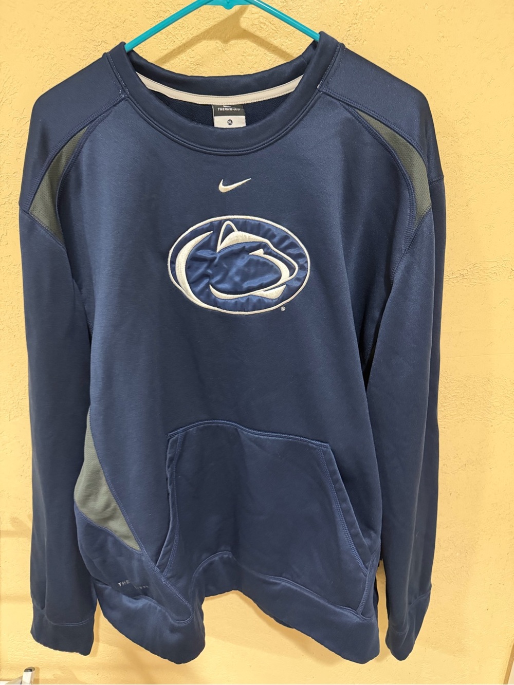 Nike Navy and White Therma-Fit Penn State Crew
